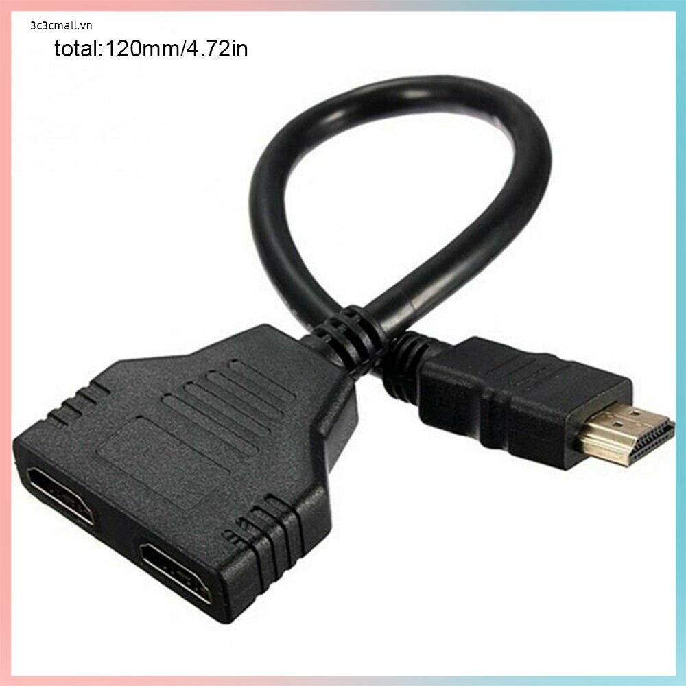 ✨chất lượng cao✨1080P HDMI-Compatible Port Male To 2 Female 1 In 2 Out Adapter Converter