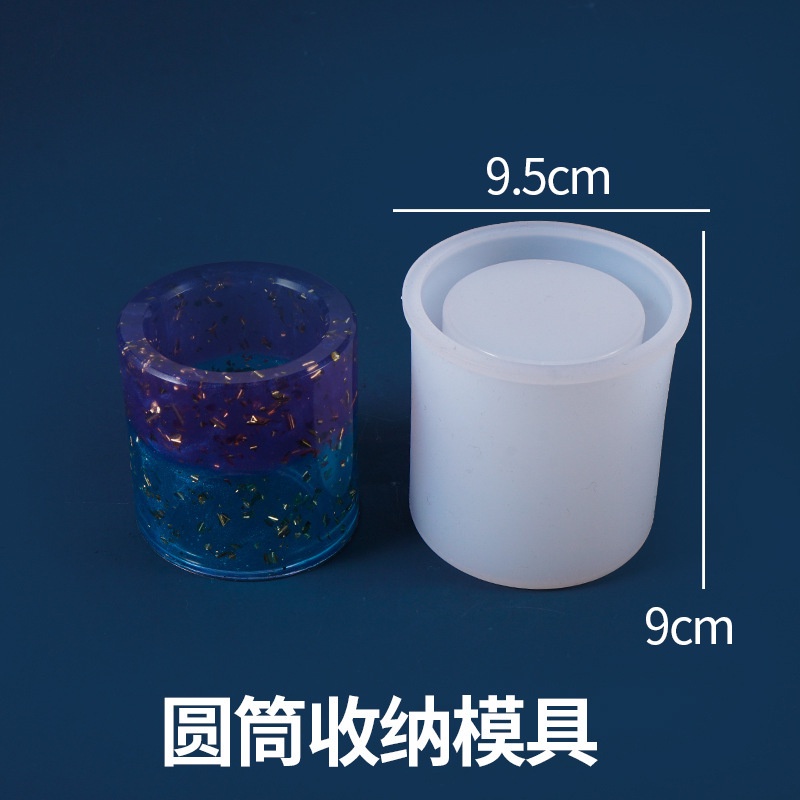 Khuôn Silicone Làm Hộp Đựng Bút Đa Năng Có Gương Soi Tiện Dụng