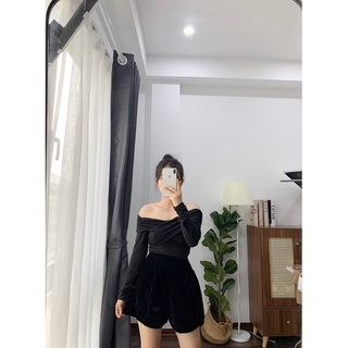 áo trễ vai chéo ngực