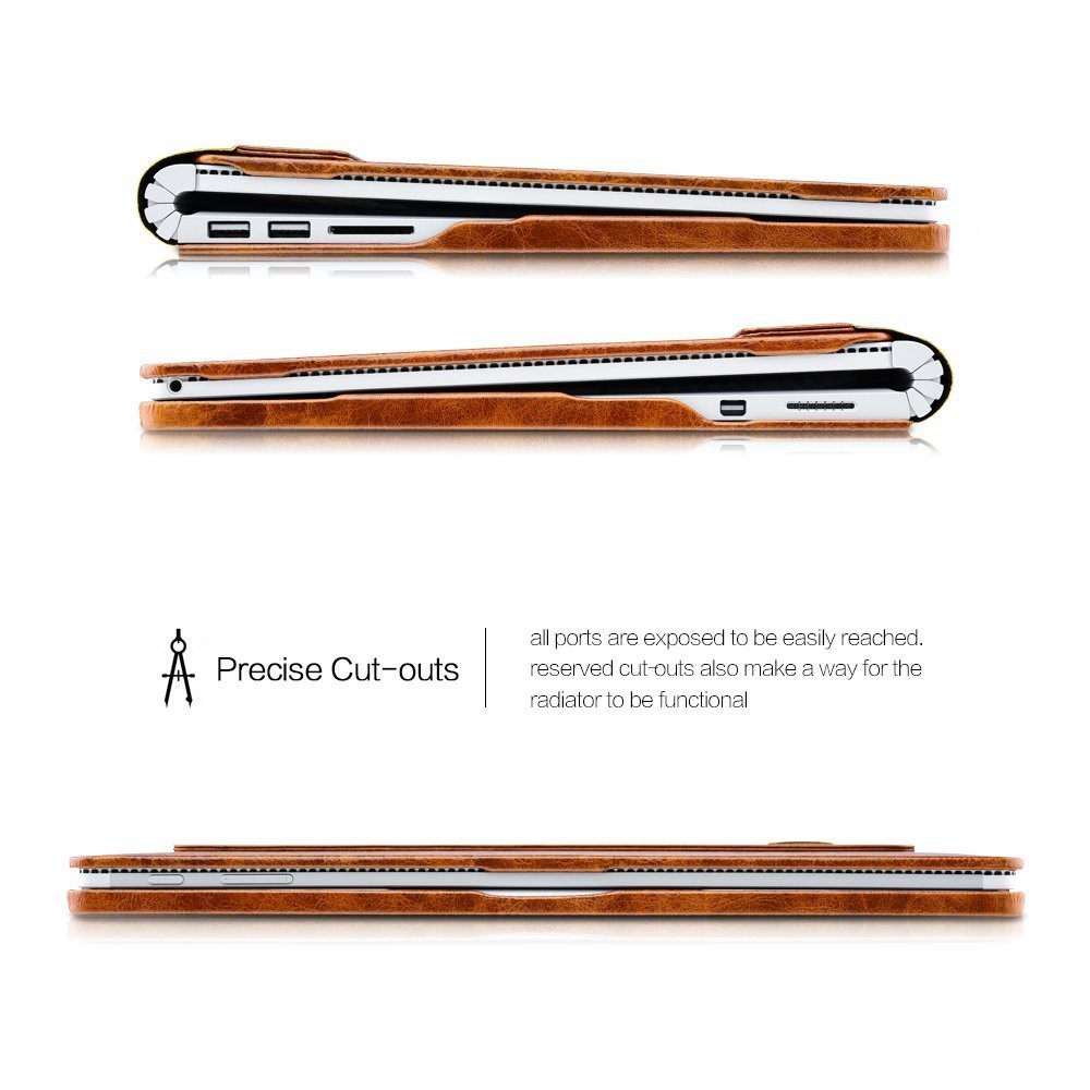 Bao da thật hàng hiệu iCarer cho SurfaceBook 1 &amp; 2 13.5inch Hàng chính hãng 100%