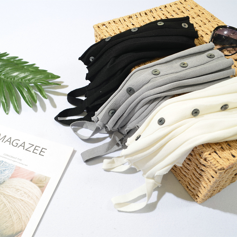 DUNEA Áo hai dây dáng ngắn phối nút thời trang cho nữ