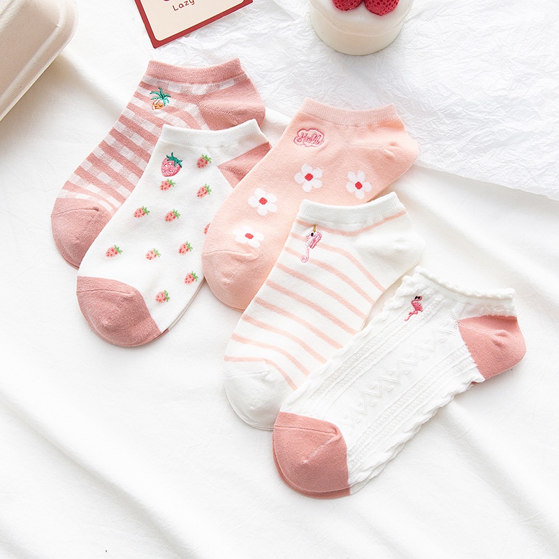 Tất vớ nữ nam cổ ngắn trắng giấy lười dễ thương hàn quốc đẹp TAGU chân thấp nhún đủ màu trơn đen, đỏ, vàng, xám, xanh