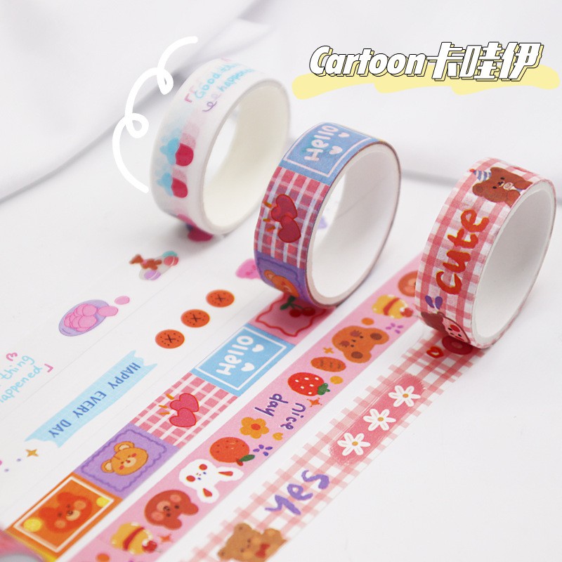 Set 4 washi tape Cute Cartoon Taro Satationery