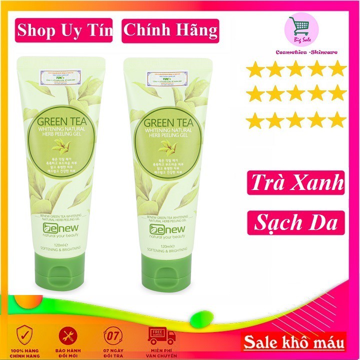 Kem tẩy da chết BENEW GREEN TEA PEELING GEL Hàn Quốc- 120ml