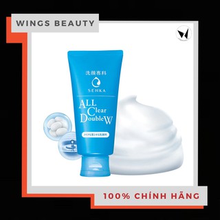 SENKA - Sữa rửa mặt tẩy trang All Clear Double W 120g