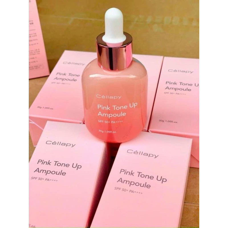 Tinh chất dưỡng trắng căng bóng nâng tông da CELLAPY PINK TONE UP AMPOULE | BigBuy360 - bigbuy360.vn