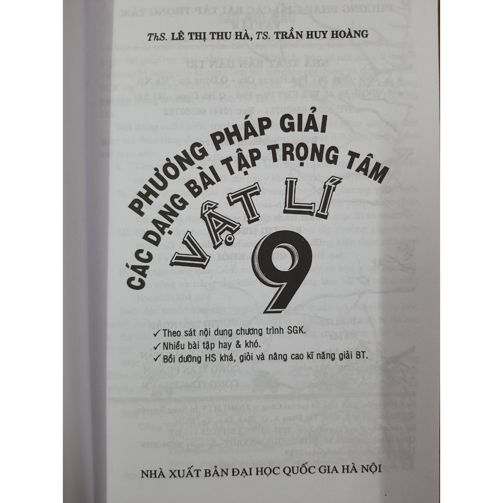 Sách - Phương pháp giải các dạng bài tập trọng tâm Vật Lí 9