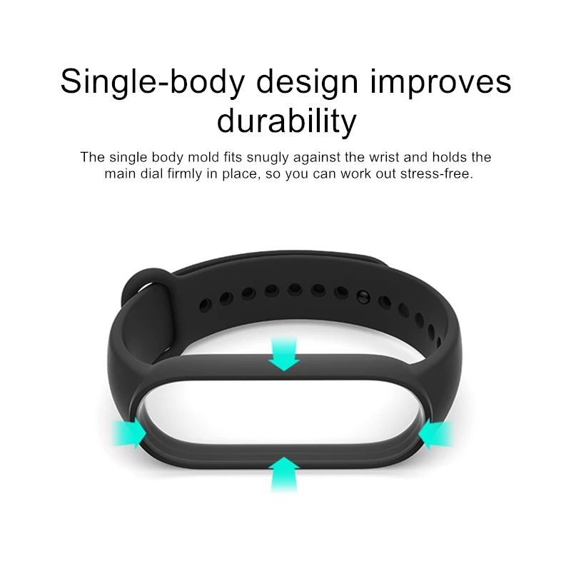 Dây Đeo Cao Su Thay Thế Cho Xiaomi Mi band 6 Siêu Mềm