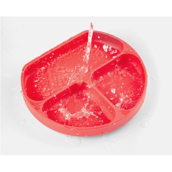 Khay Silicone 3 Ngăn Có Giác Hút Đựng Thức Ăn Cho Bé