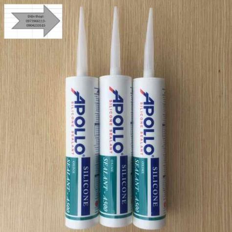Keo apollo silicone a500 trắng sữa