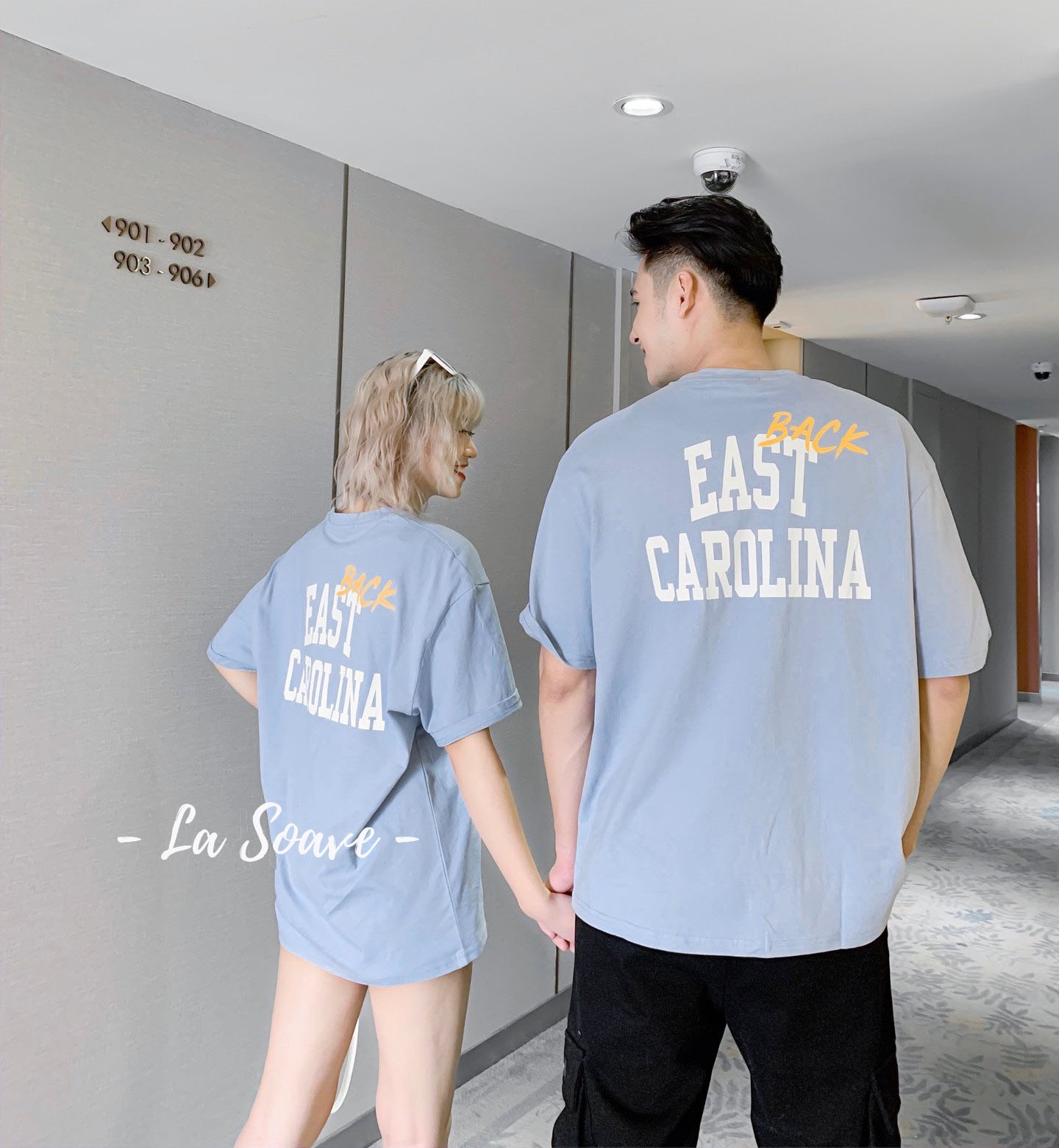 [HOT] Áo thun xanh nam nữ Unisex in chữ dáng Ulzzang form rộng dành cho các cặp đôi, nhóm - tình yêu nồng cháy