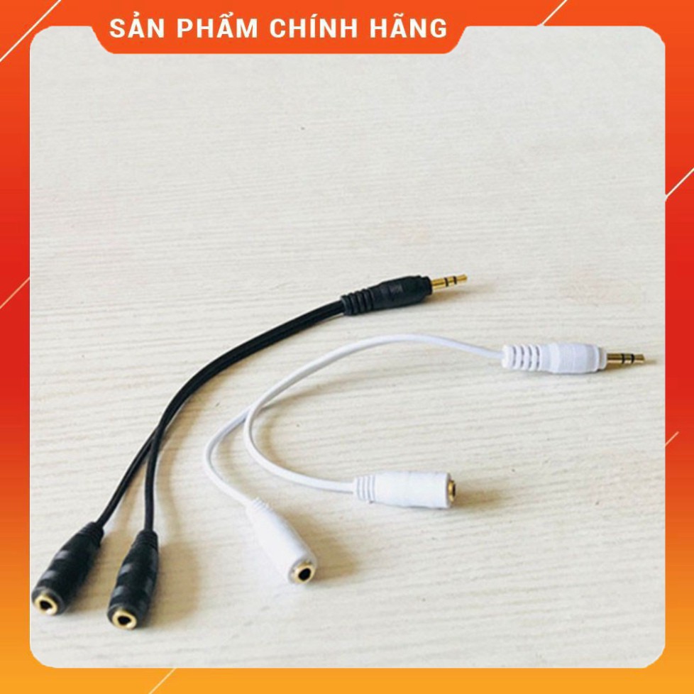 Dây chia jack loa chuẩn 3.5 từ 1 ra 2