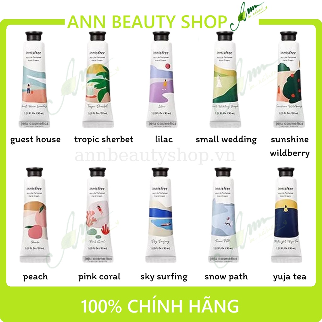 Kem dưỡng da tay Innisfree Jeju Life Perfumed Hand Cream 30ml