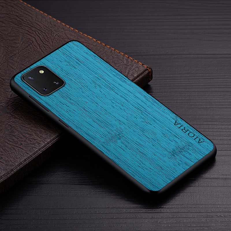 Ốp Bao Da Điện Thoại Họa Tiết Vân Gỗ Tre Sang Trọng Cho samsung galaxy note 10 lite plus note 10 lite