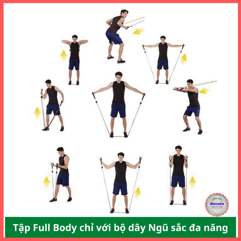 Dây ngũ sắc tập Gym đa năng