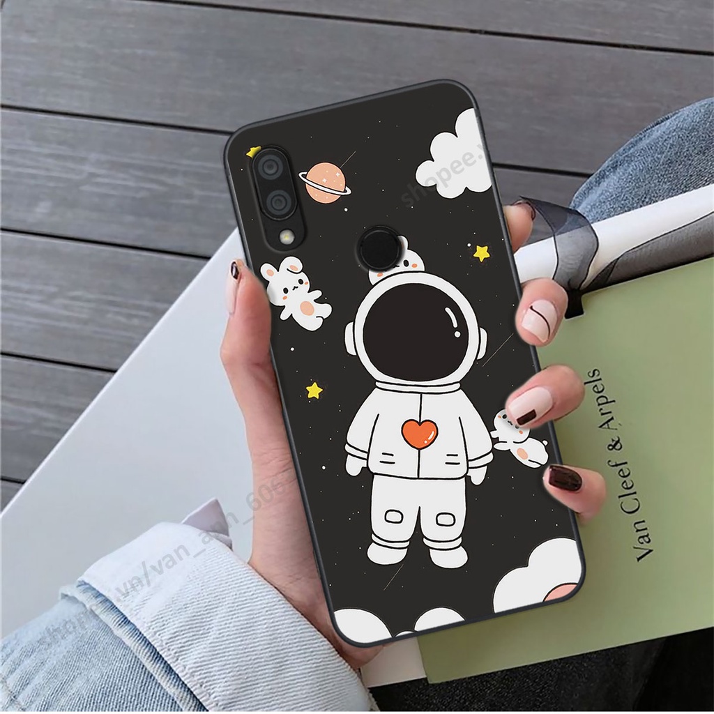 Ốp Xiaomi Redmi 7 hình bầu trời, phi hành gia đẹp, ốp lưng điện thoại xiaomi viền dẻo cao cấp