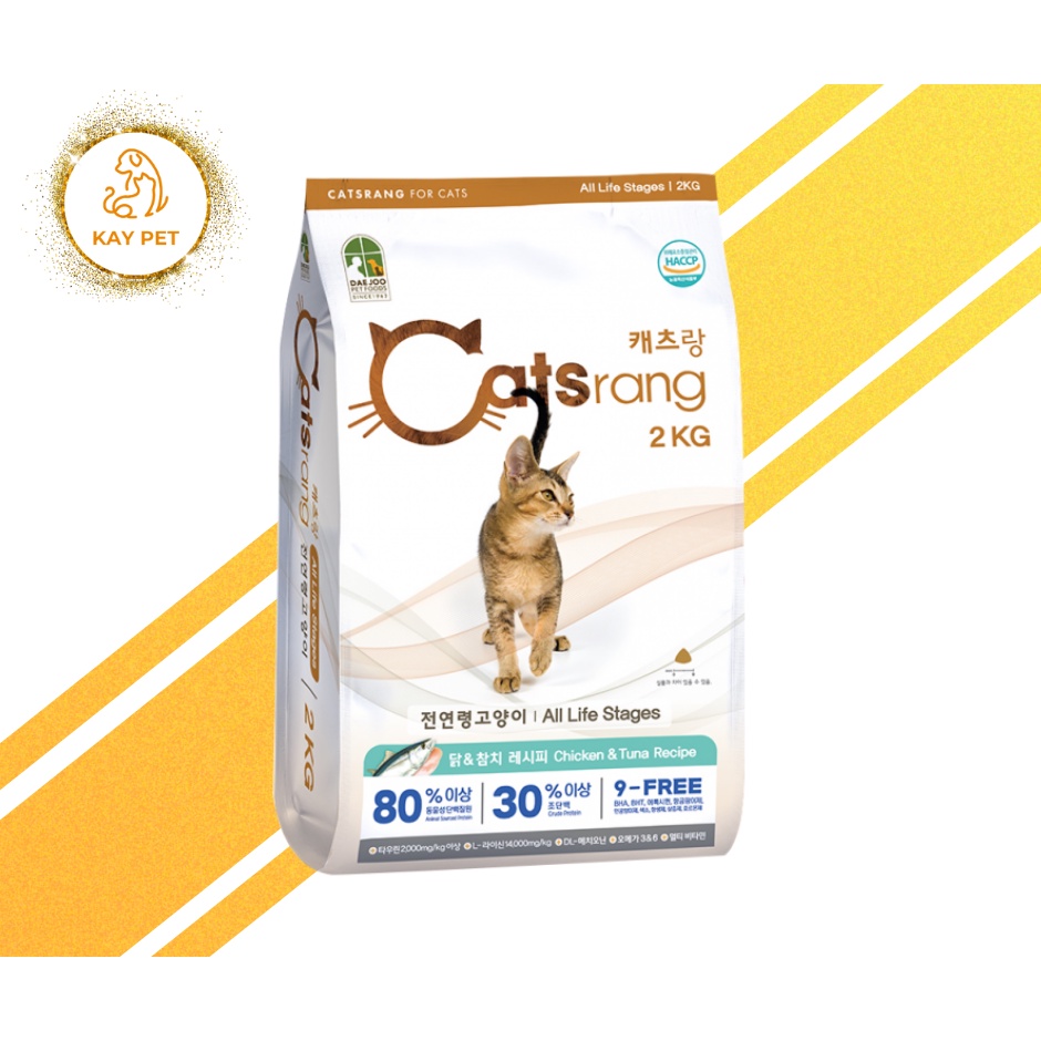 Thức ăn mèo Catsrang 5kg bao nguyên