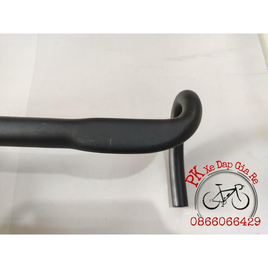 Ghi đông xe đạp đua 31.8mm bản dẹp dây cáp đi âm, Tay lái xe đạp đua nhôm cao cấp