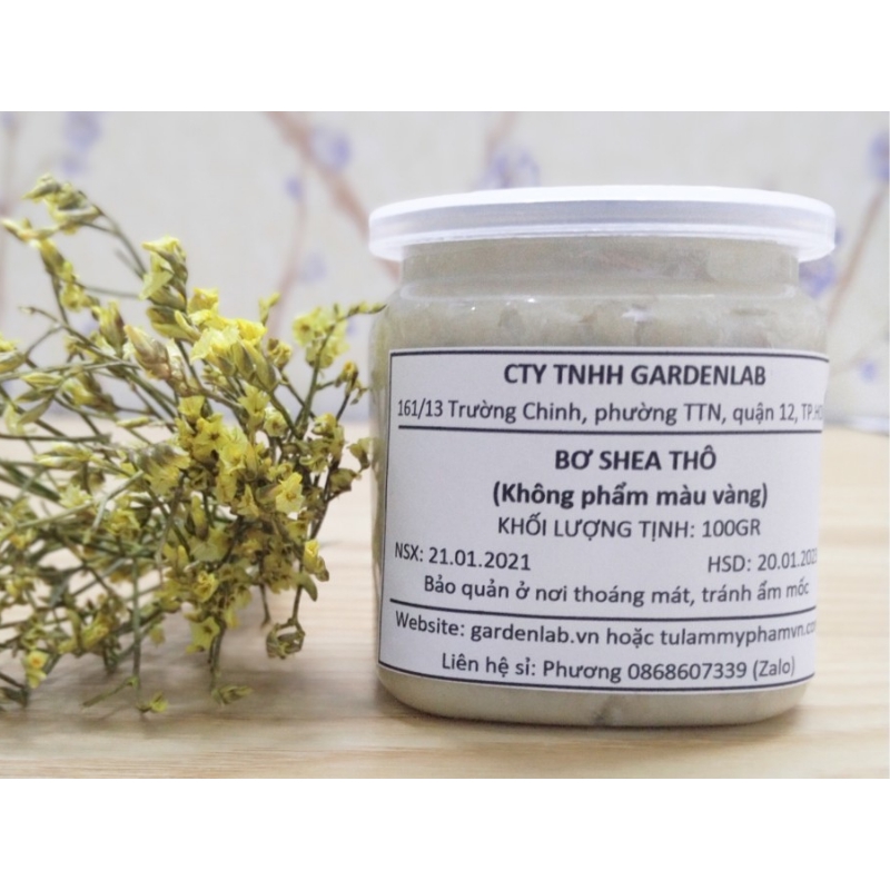 100GR Shea Butter Thô (Không phẩm màu vàng) - Bơ Hạt Mỡ Thô