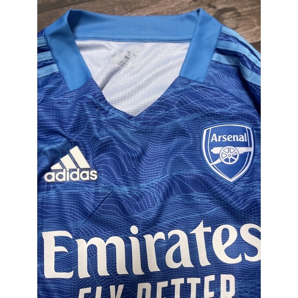 Set Bộ quần áo thể thao bóng đá vải gai thái clb arsenal áo xanh quần xanh 2022