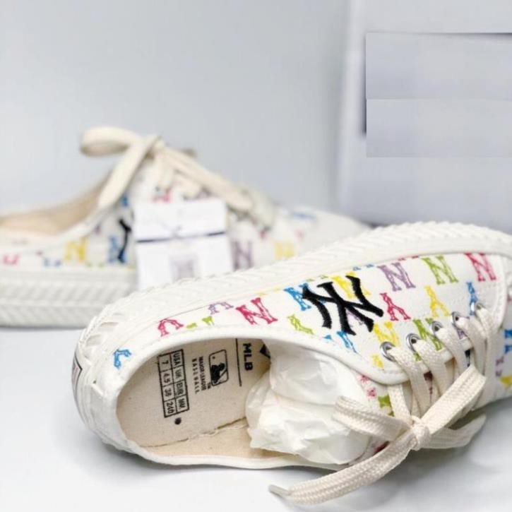 Giày thể thao giày sục nữ [ giá rẻ ] sục MLB NY hoạ tiết chuẩn 11 | BigBuy360 - bigbuy360.vn