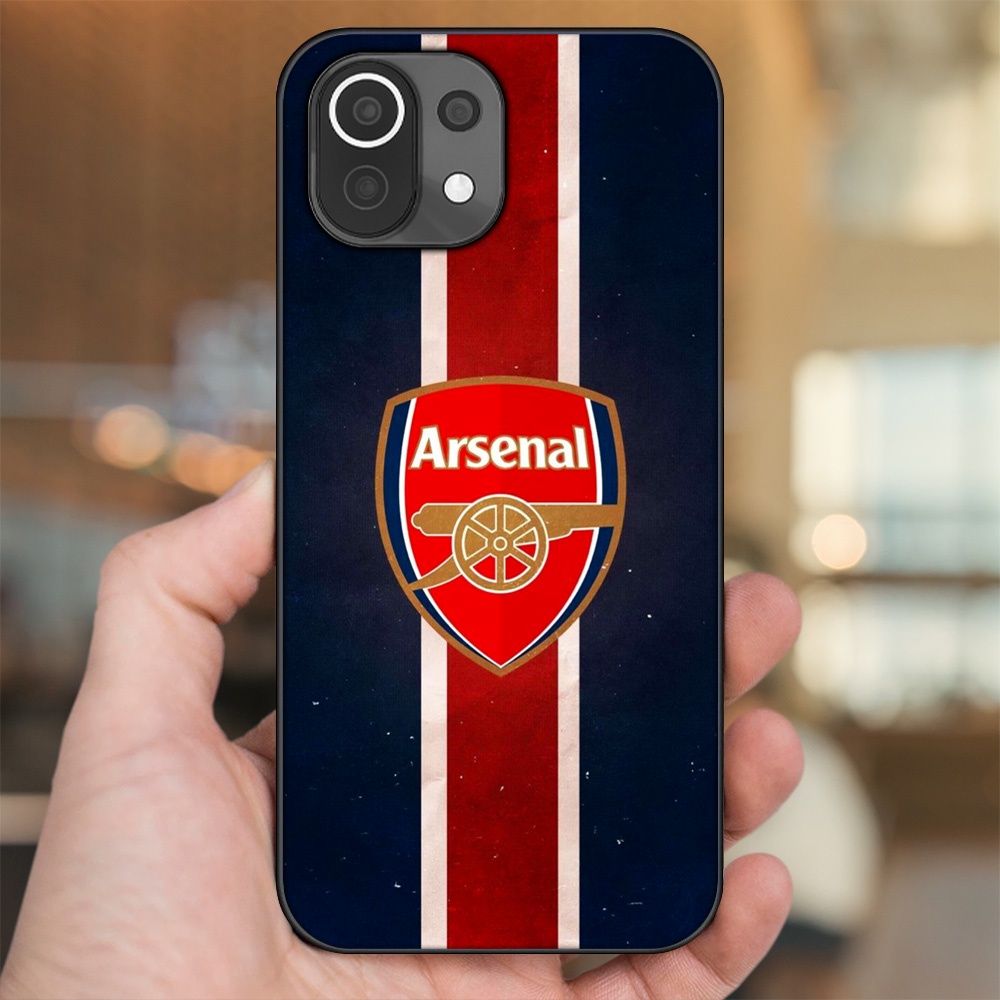 Ốp lưng Xiaomi Mi 11 Lite viền đen in hình Arsenal FC