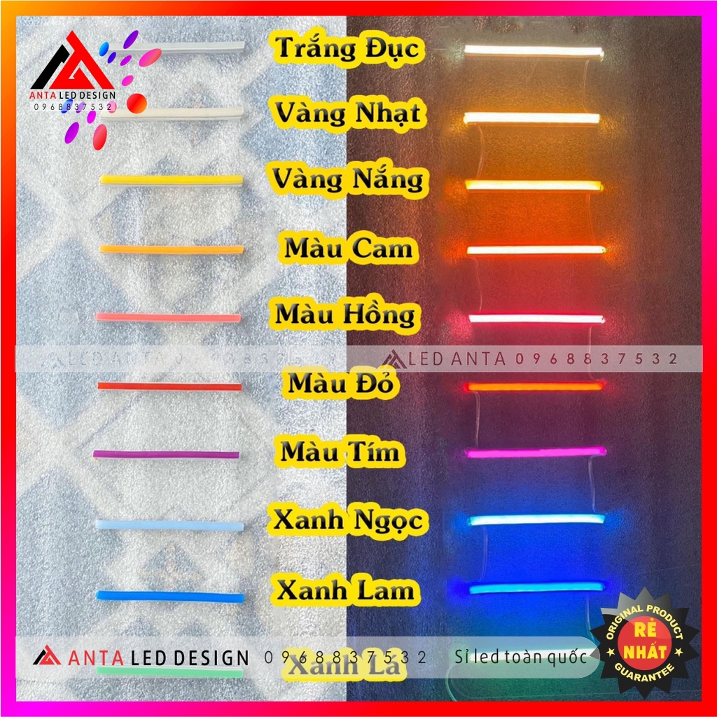 1 mét đèn LED neon 12v uốn chữ quảng cáo, trang trí