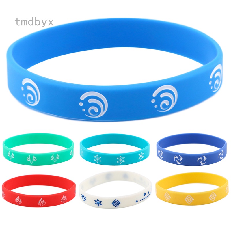 Tmdbyx Vòng Tay Cao Su Silica Gel Hóa Trang Game Genshin Impact