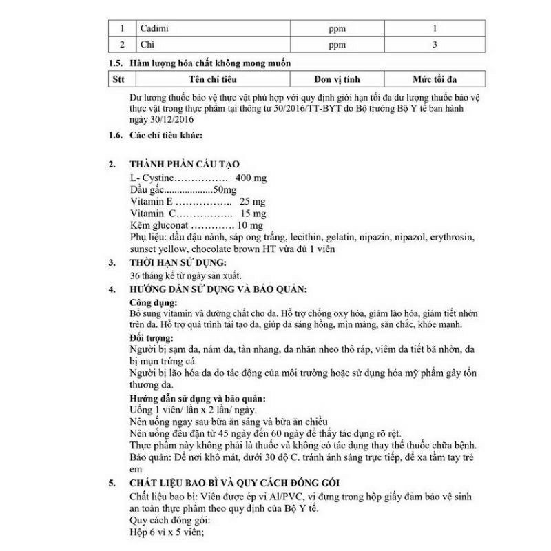 VIÊN UỐNG ĐẸP DA RUBI GSV 60VIÊN | BigBuy360 - bigbuy360.vn