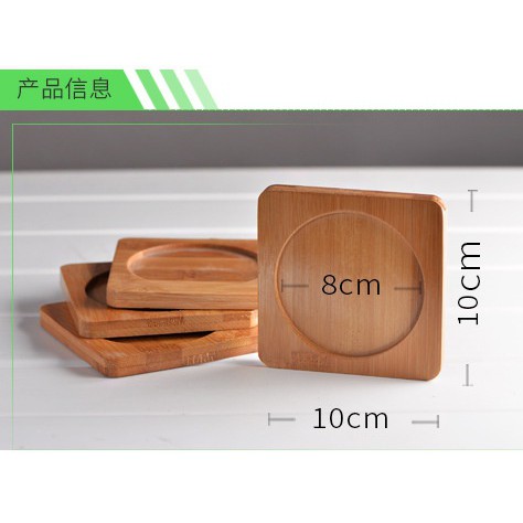 Dĩa lót gỗ sang trọng dùng cho chậu cây, terrarium, tiểu cảnh, ly cốc