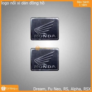 Logo xi trang trí đồng hồ xe máy chữ nỗi Honda và biểu tượng cánh chim