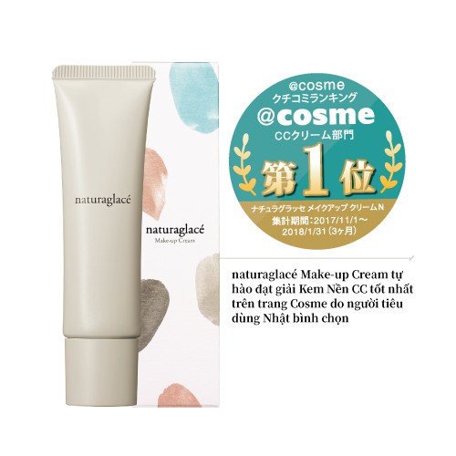 Kem nền hữu cơ đa năng naturaglacé Make up cream (01 - Màu be), chống nắng SPF44 PA+++, fullsize 30g | BigBuy360 - bigbuy360.vn