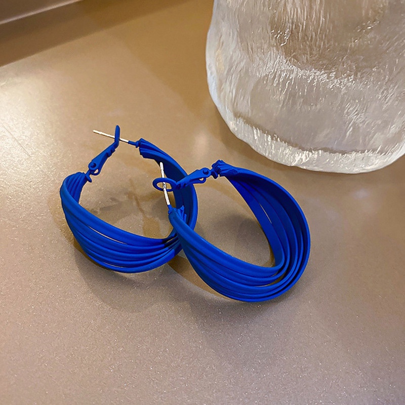 Hoa tai mạ bạc 925 thiết kế nhiều lớp phong cách thời trang cổ điển Hàn Quốc