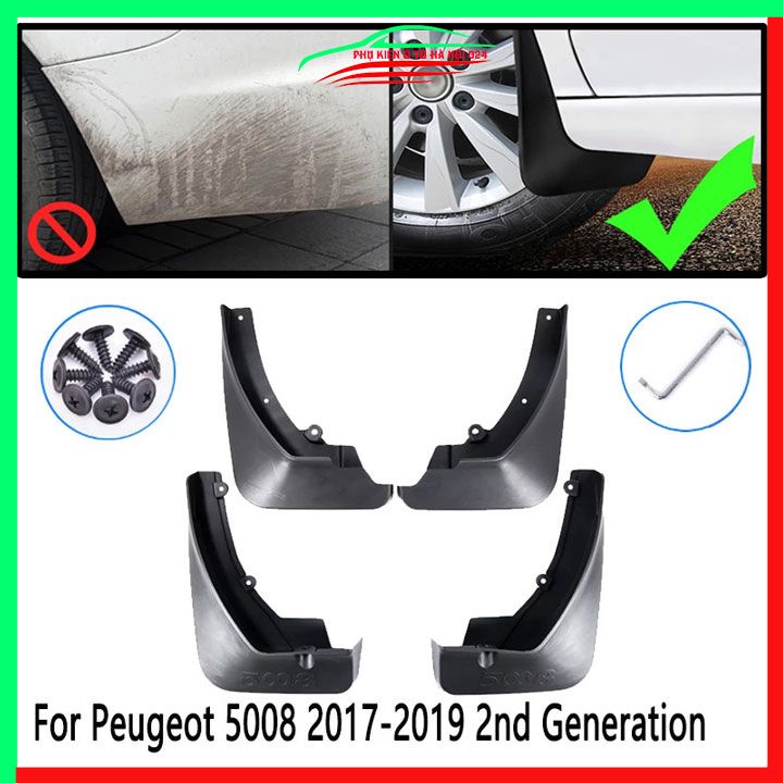 Bộ 4 chắn bùn Peugeot 5008 2017-2019 chuẩn theo xe