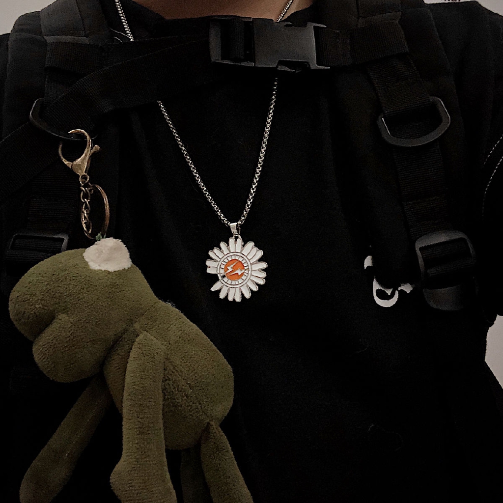 Dây Chuyền Mặt Hình Hoa Hướng Dương Phong Cách Harajuku 22194
