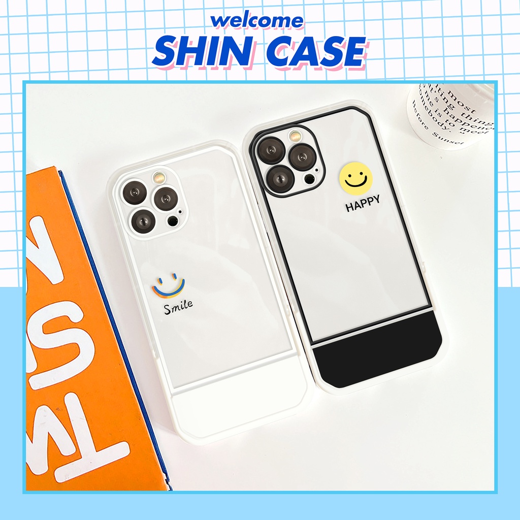 Ốp lưng iphone chống lưng mini smile 6/6plus/6s/6splus/7/7plus/8/8plus/x/xs/11/12/13/14/pro/max/promax/plus/shin/case