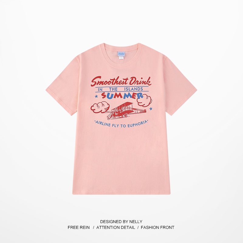 Áo thun Nelly ngắn tay in hình "Smoothest drink" áo phông