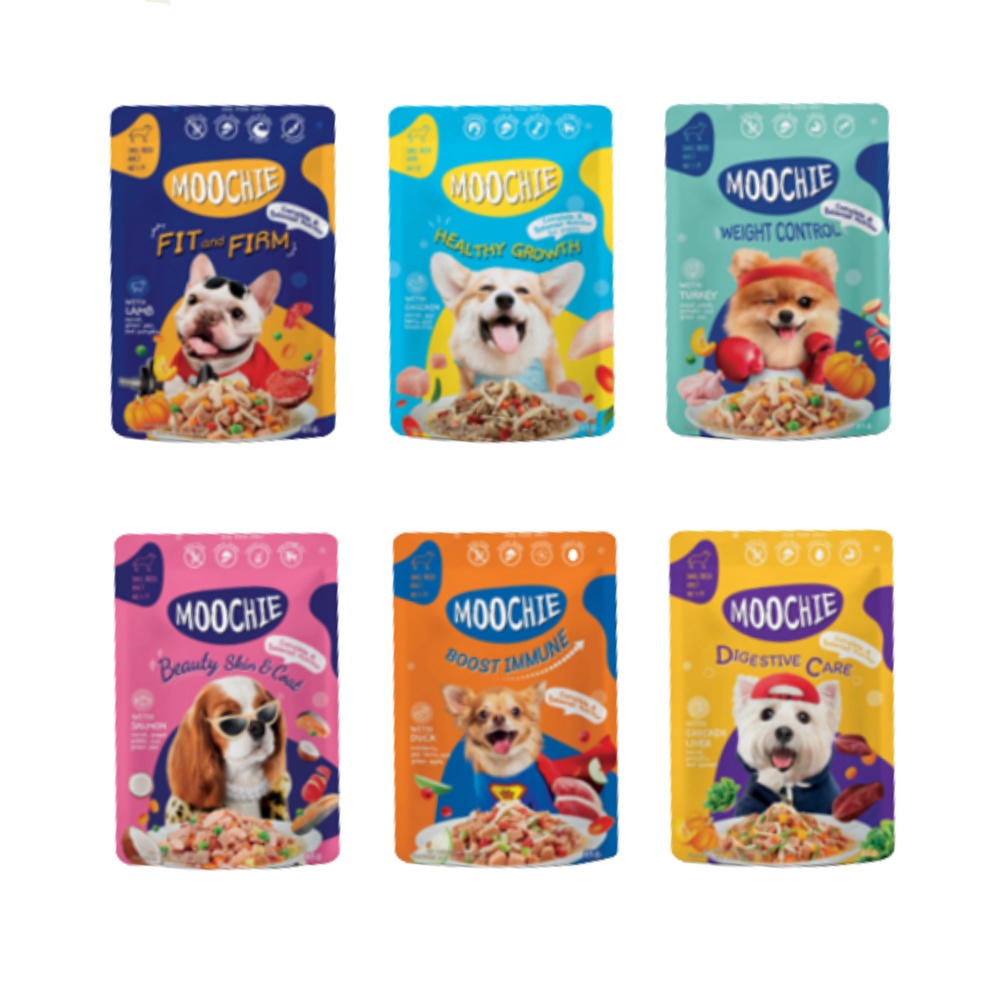 Pate gói Moochie dành cho chó - 85gr (6 vị)