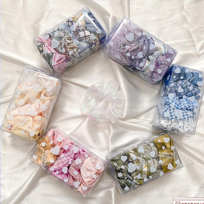 Dây thun buộc tóc đơn giản phong cách Hàn Quốc dành cho nữ