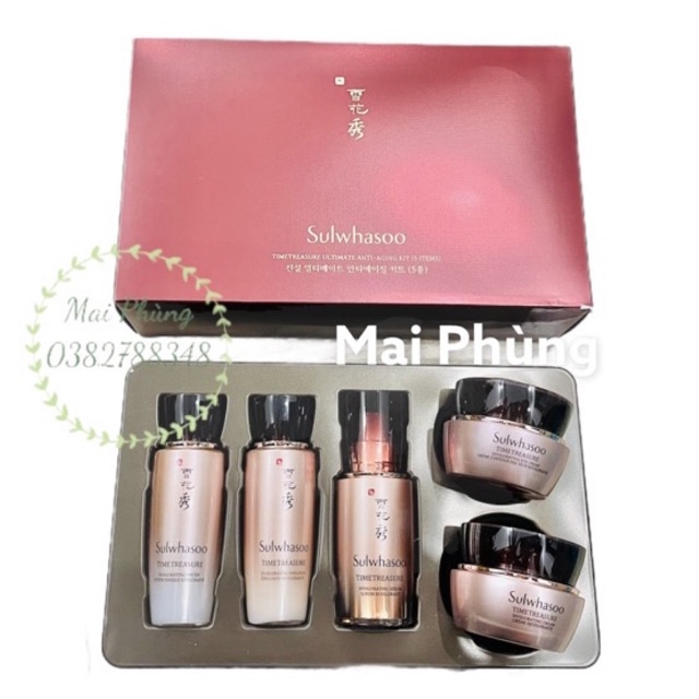 Bộ dưỡng chống lão hoá Sulwhasoo thông đỏ Timetreasure Ultimate Anti- Aging 5sp