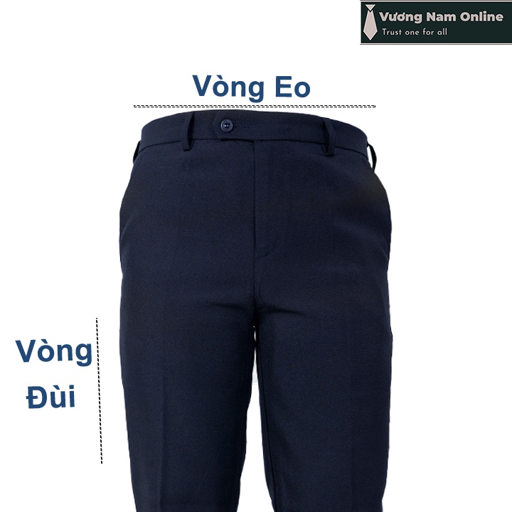 Quần tây nam công sở trung niên đẹp vải không phai, Quần âu nam đen ống đứng VN30G