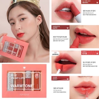 Set 4 Thỏi Son Lì Minisize Romand Best On My Lips Edition