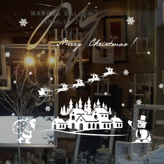 Decal  ngôi nhà tuyết noel