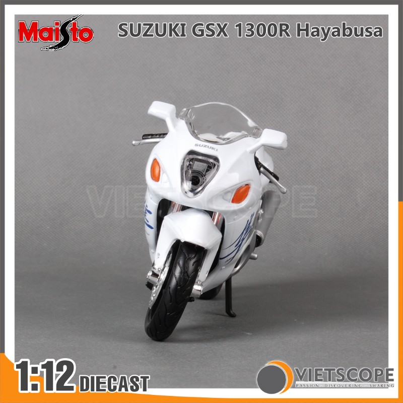 Mô hình xe mô tô SUZUKI GSX 1300R Hayabusa tỉ lệ 1:12 hãng Maisto - Mô hình xe trưng bày TM31103