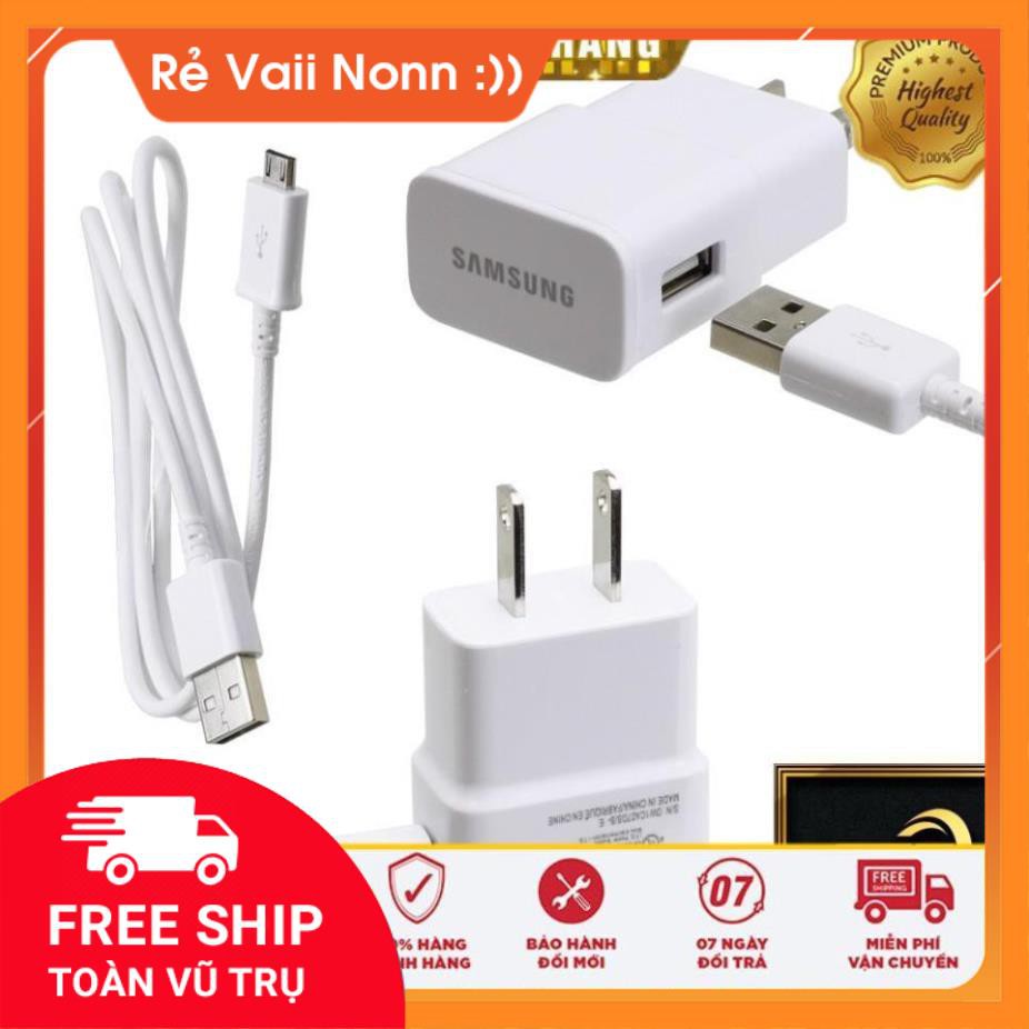 ( PHỤ KIỆN ZIN) Bộ sạc nhanh Samsung [Chính Hãng] ,Chân Micro USB và Chân Type C - Hỗ trợ tất cả các máy Android