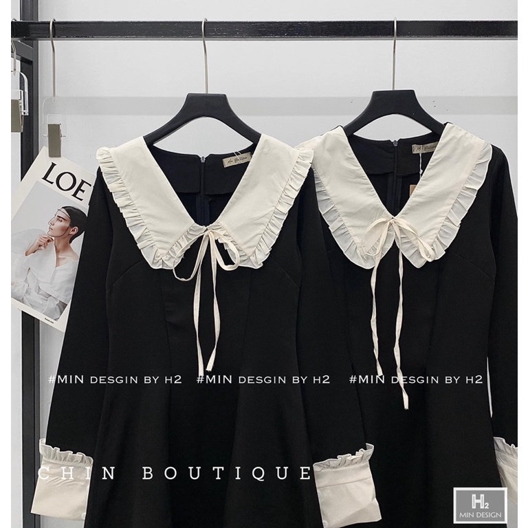 Váy cổ bèo nơ dáng xoè ( ngắn- dài) | BigBuy360 - bigbuy360.vn