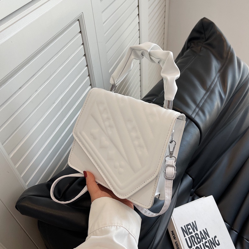 Túi Đeo Chéo Hình Vuông Nhỏ Màu Trơn Thời Trang Hàn Quốc Mới 2022