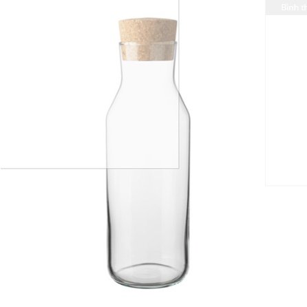 Bình nước thủy tinh 0.5l IKEA 365+