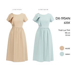 Váy xòe LYN TRAN DX-1954N Chất Trượt Lụa Thái Mềm Mịn Trơn Sóng