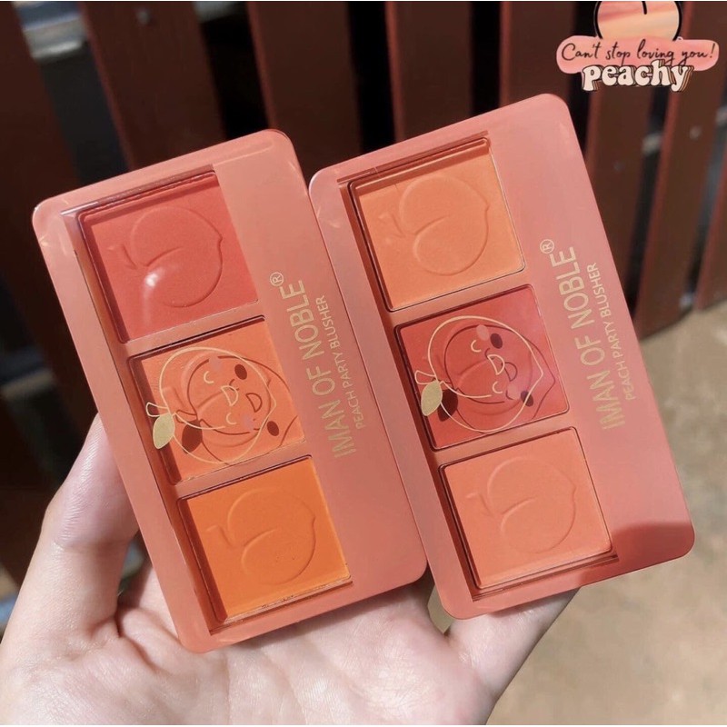 Phấn Má Hồng 3 Ngăn Iman Of Noble Peach Party Blusher